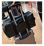 Спортивна сумка дорожня для ручної поклажі велика чорна, фото 4