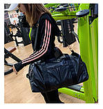 Спортивна сумка дорожня для ручної поклажі велика чорна, фото 7