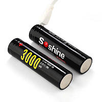 Акумулятор Soshine Li-ion 18650 3000mAh 3.7V з Micro USB