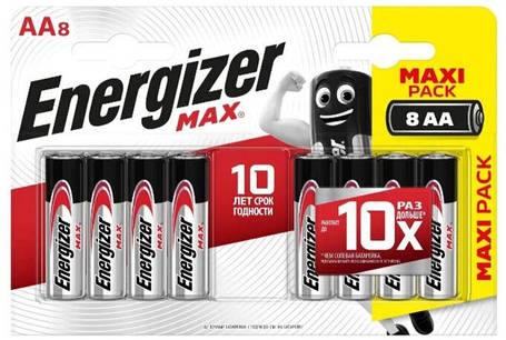 Батарейка Energizer AA Max 8 шт, фото 1