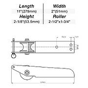 Роульс якірний на човен 279 x 52mm HF10-015S