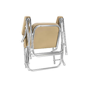 Сидіння туристичне алюмінієве Aluminum Folding Chair пісочне, фото 2