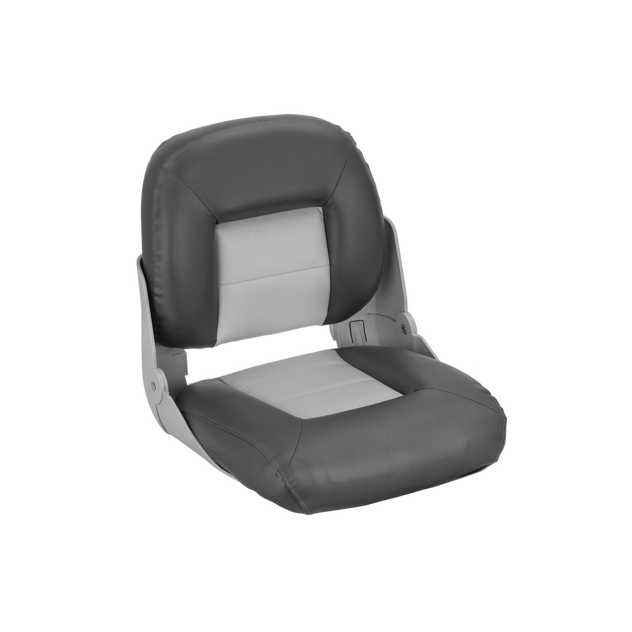 Сидіння човнове складане Cruistyle низька спинка 75114GC сіро/вугільне