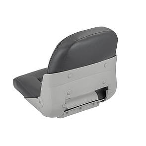 Сидіння човнове складане Cruistyle низька спинка 75114GC сіро/вугільне, фото 3