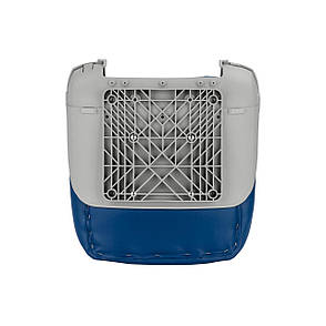 Сидіння складане човнове NewStar сіро-синє з низькою спинкою, фото 2