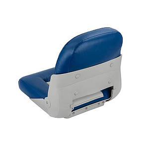 Сидіння складане човнове NewStar сіро-синє з низькою спинкою, фото 3