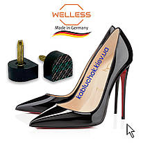 Набійки поліуретанові на штирі жіночі WELLESS Німеччина діаметр штиря 2.9 мм чорний