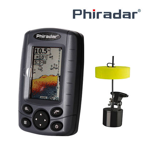 Ехолот Phiradar FF188N для зимової та літньої риболовлі дротовий, фото 1