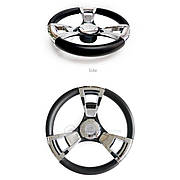 Кермове колесо на човен GM глянсовий срібний