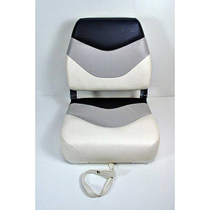 Сидіння для човна і яхти Premium Folding Seat сіро-чорно-біле 86215WGC, фото 3