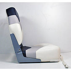 Сидіння для човна і яхти Premium Folding Seat сіро-чорно-біле 86215WGC, фото 4
