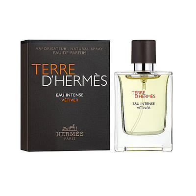 Чоловіча парфумована вода Terre D'Hermes Eau Intense Vetiver 12,5мл мініатюра оригінал, деревний аромат