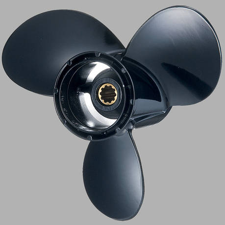 Гвинт гребний для човнового мотора Suzuki 58100-96430-019 20-30 л.с. PANA-SILVER 10-1/4×12 алюмінієвий, фото 1