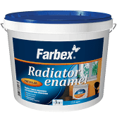 Эмаль стирол-акриловая для радиаторов отопления Farbex 3