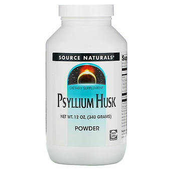 Псиліум Source Naturals Подорожник мелене лушпиння насіння Psyllium Husk Powder клітковина 340 гр