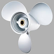 Гвинт гребний для човнового мотора Tohatsu 35-70 л.с. PANA-SILVER 11-3/8×12 алюмінієвий