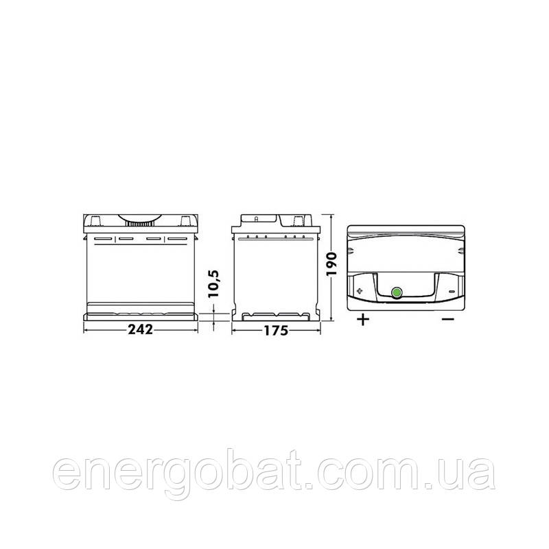 Аккумулятор 64Ah-12v Exide PREMIUM EA641(242х175х190),L,EN640 - фото 3 - id-p202608931