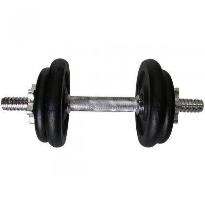 Гантель металева розбірна з покриттям розбірна гантель для тренувань гантель для дому Newt Home 7,5 кг, фото 2