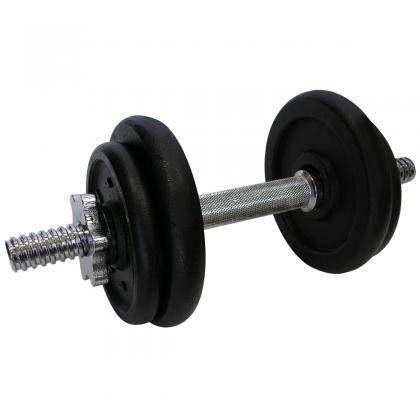 Гантель металева розбірна з покриттям розбірна гантель для тренувань гантель для дому Newt Home 7,5 кг, фото 3