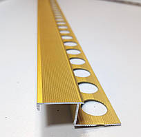 Z - подібний профіль під плитку 8-9мм. ПЛ 210. Золото анод