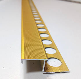 Z - подібний профіль під плитку 8-9мм. ПЛ 210. Золото анод