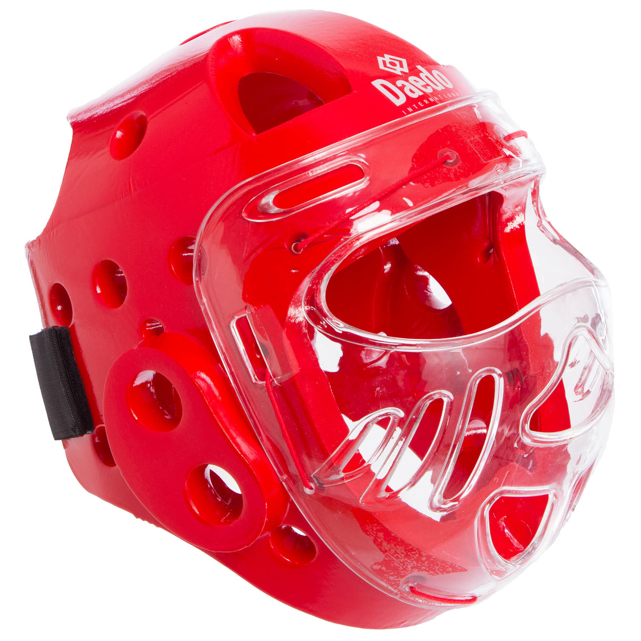 Шолом для тхеквондо з пластиковою маскою Daedo 5490 розмір S Red