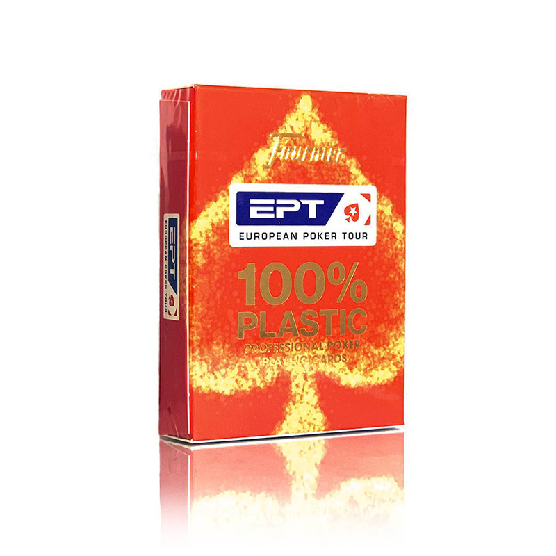 Пластикові гральні карти | Fournier European Poker Tour (EPT) червона