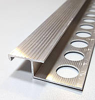 Алюмінієвий плитковий Z-профіль під плитку АПZR, посилений. Без покриття.