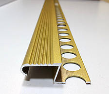 Z - подібний профіль під плитку 12мм ПЛ 209. Золото (анод)