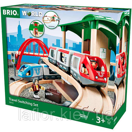 Залізниця Brio дворівнева з вокзалом 33512 42 елементів | Brio залізниця | Залізниця Brio, фото 2