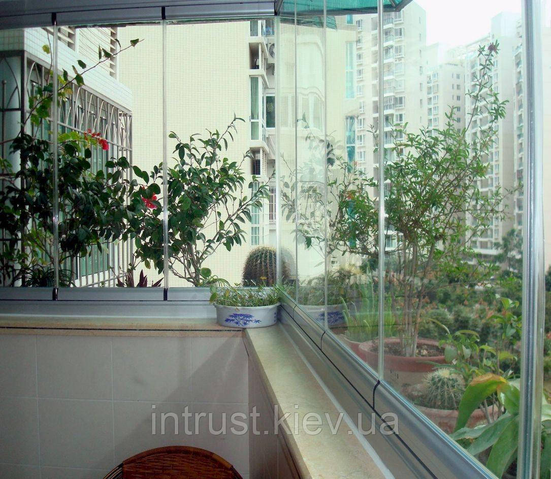 Безрамное остекление балкона - фото 6 - id-p1394362013