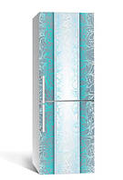Виниловая пленка наклейка на холодильник самоклеющаяся Морозный узор 65х200 см, виниловые наклейки на