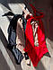 Червоний злитий купальник з відкритим вирізом, фото 5
