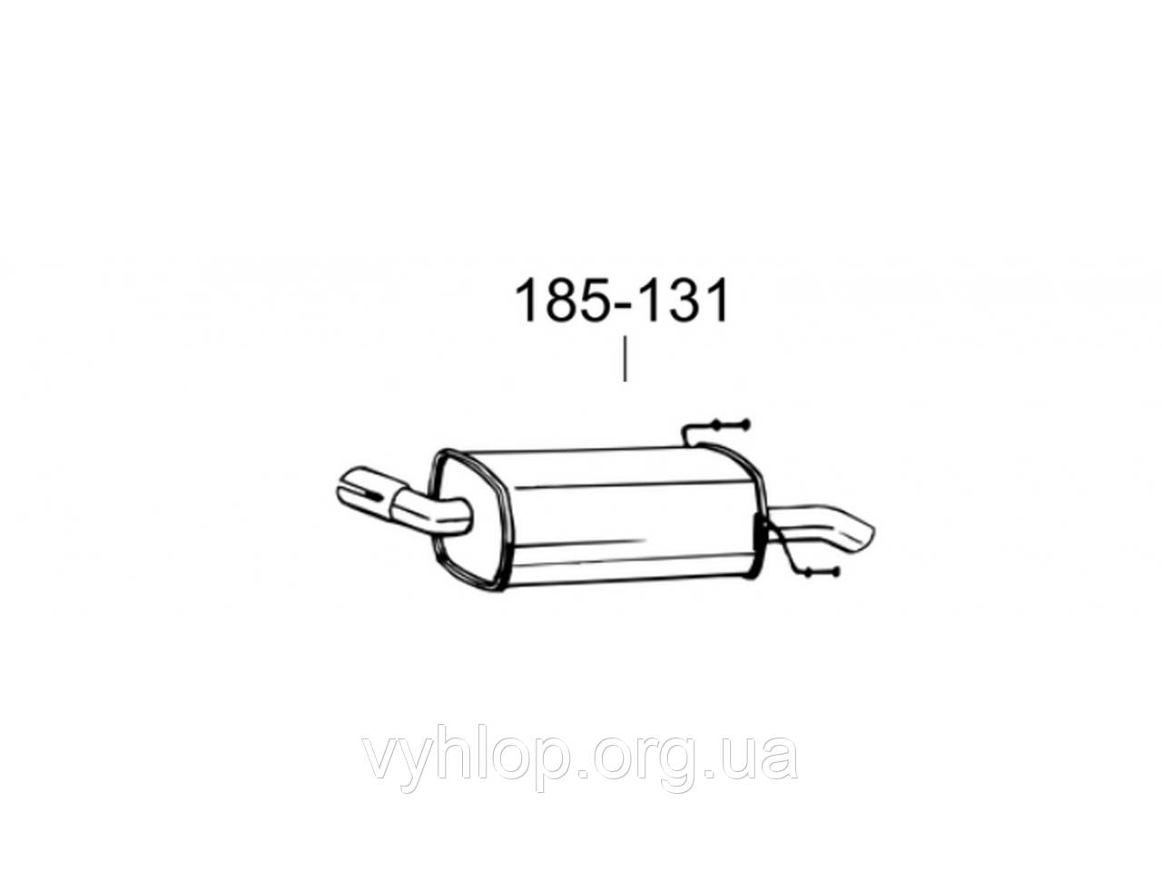 Труба приемная (Opel Zafira B) 05- (852-001) Bosal алюминизированная