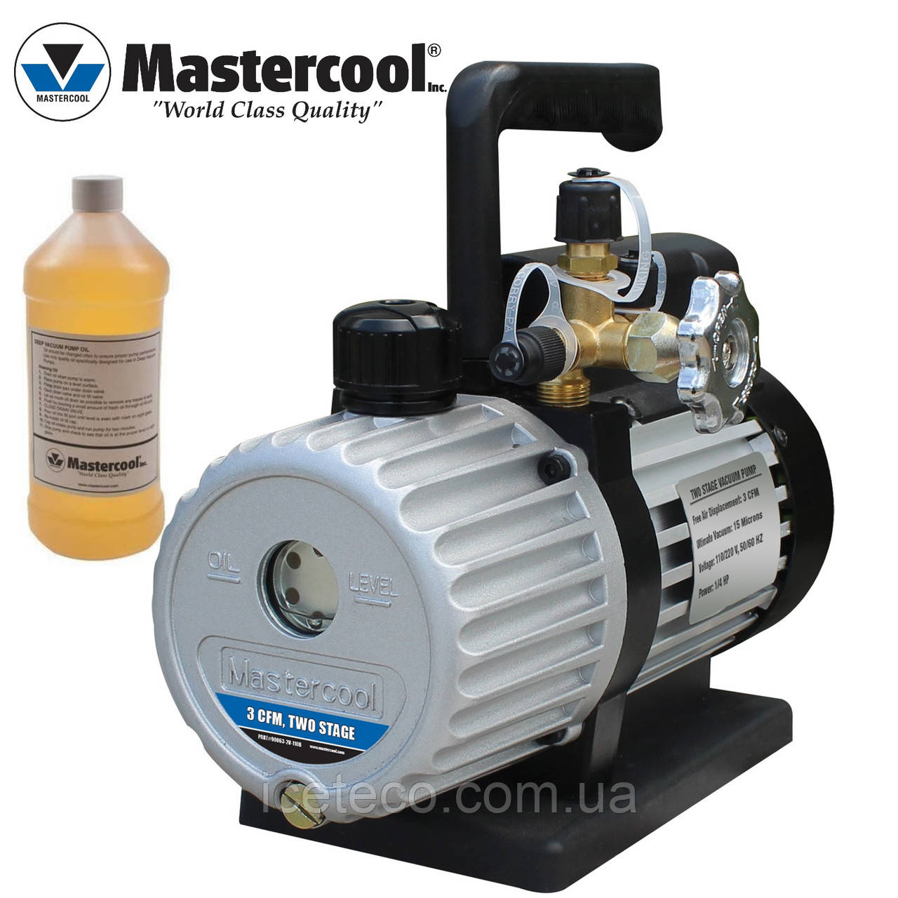 Вакуумний насос двоступінчастий 71 л/хв МС 90063-BL Masterccol