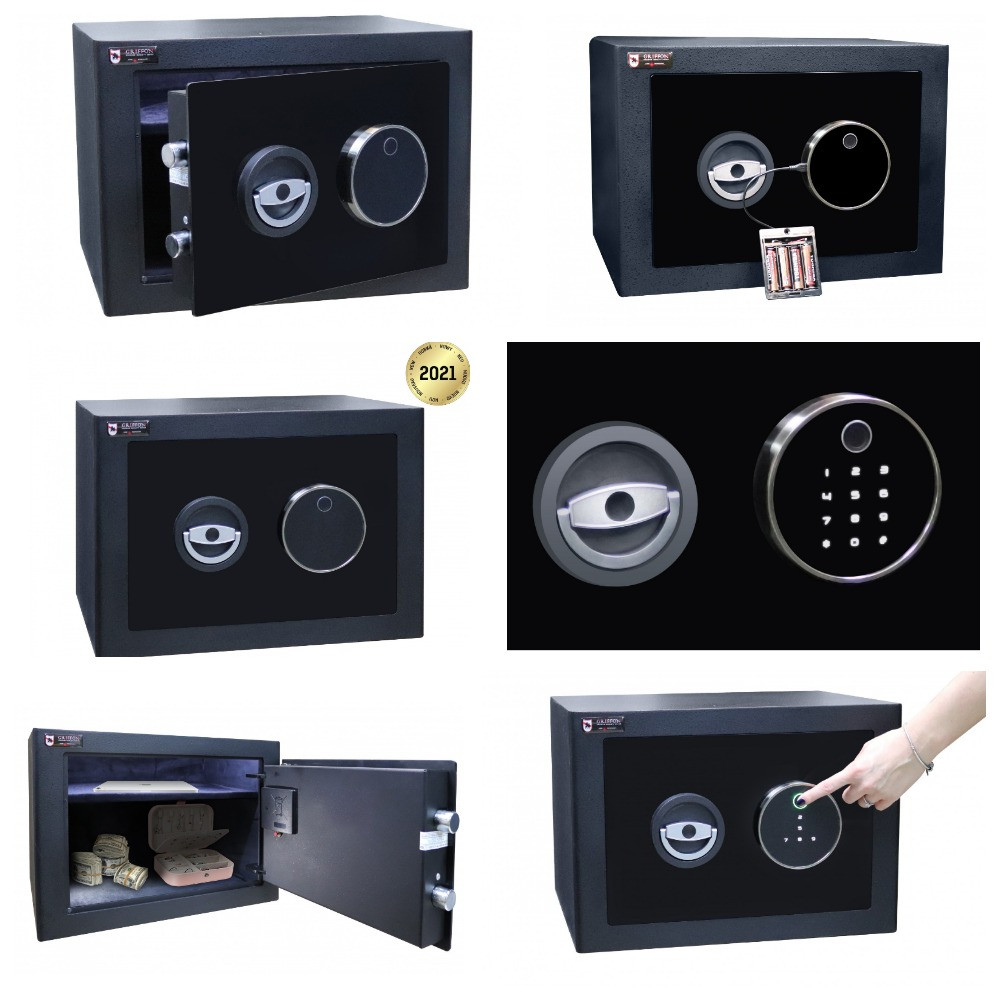 Сейф меблевий з біометричним замком Griffon M.30.FP Black (ПОД ЗАКАЗОК)