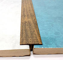 Т-подібний поріжок для плитки АТ-26. Ширина 26 мм. L-2,7 м. Слива (краш)