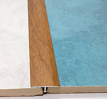Т-подібний поріжок для плитки АТ-26. Ширина 26 мм. L-2,7 м. Дуб шервуд (краш)