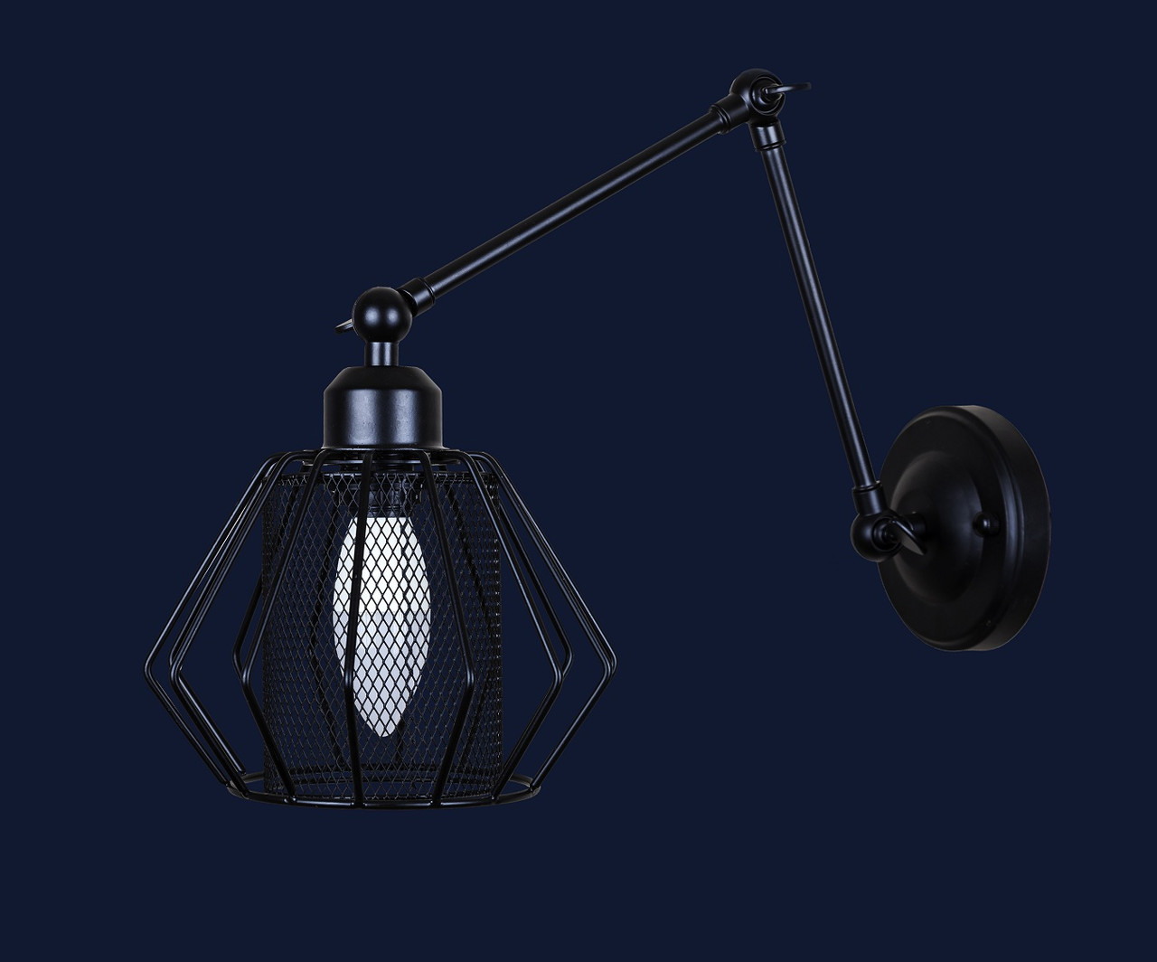 Бра в стилі лофт Levistella 756WPR1508F-1 BK