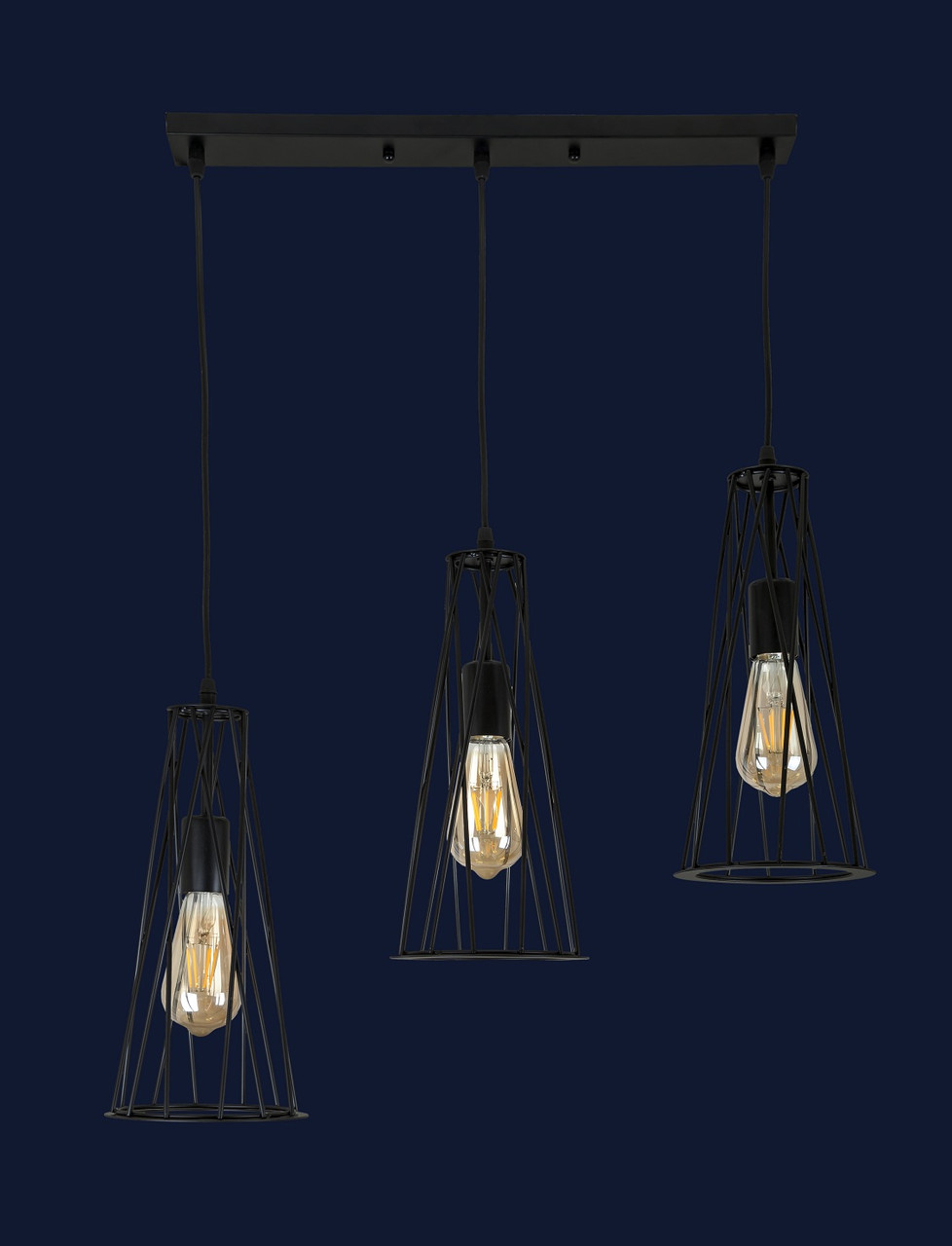 Люстра в стилі лофт Levistella 761XMY03-3 BK