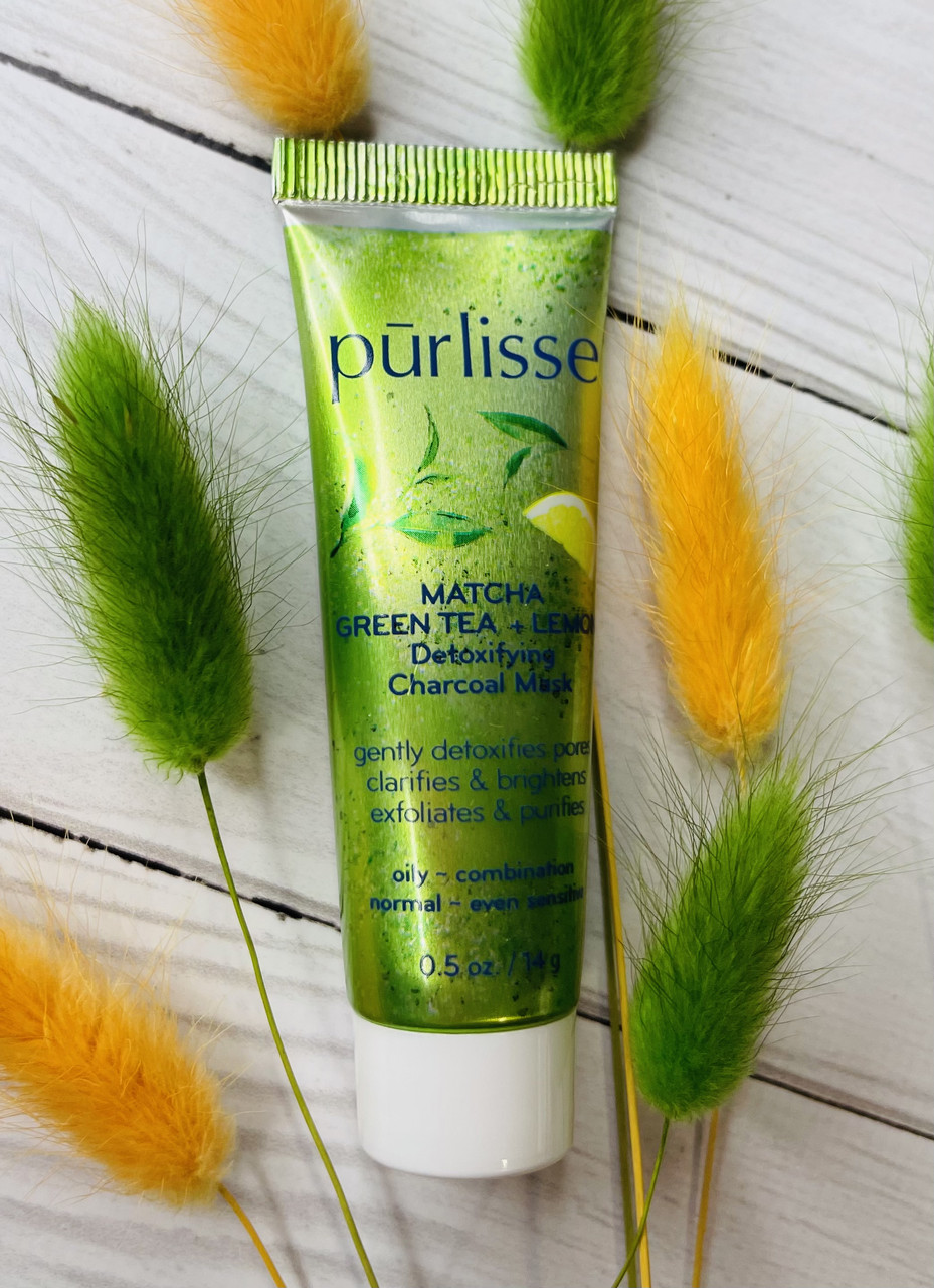 Детокс-маска для шкіри обличчя із зеленим чаєм і лимоном PURLISSE Mask