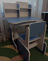 Дитяча парта розтишка зі стільчиком від виробника Висота столу та стільця регулюється