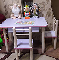 Дитячий столик і стільчик Дерево та ЛДСП від виробника Стіл і стілець Лаванда