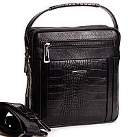 Мужская сумка Eminsa 6136-4-1 кожаная черная