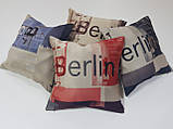 Комплект декоративних подушок Firanka Design and Berlin 32х32см 4шт різнокольорові (п_0186), фото 6