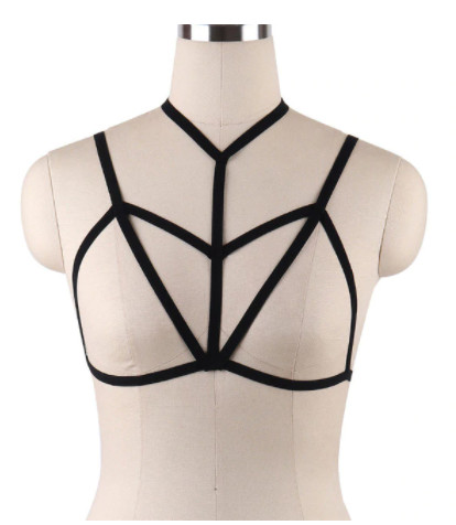 Ремені на тіло Портупея чорного кольору, фото 1