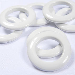 Люверси Білий пластик, 25мм, Україна - 19 грн