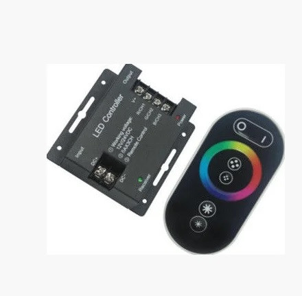 Контроллер сенсорний 24А радіо управління #62 чорний для RGB стрічки 6 кнопок AVT