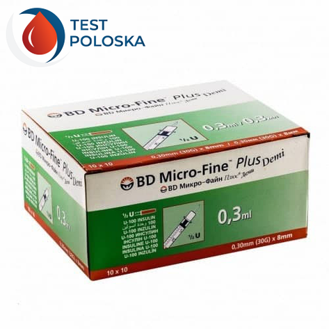 Шприц Мікро Файн Плюс Демі (Micro Fine+) Demi 0,3 мл U-100 0,30 (30G)*8 мм, фото 1