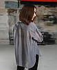 Сорочка жіноча сіра напівпрозора oversize WOOLBOOK, фото 5